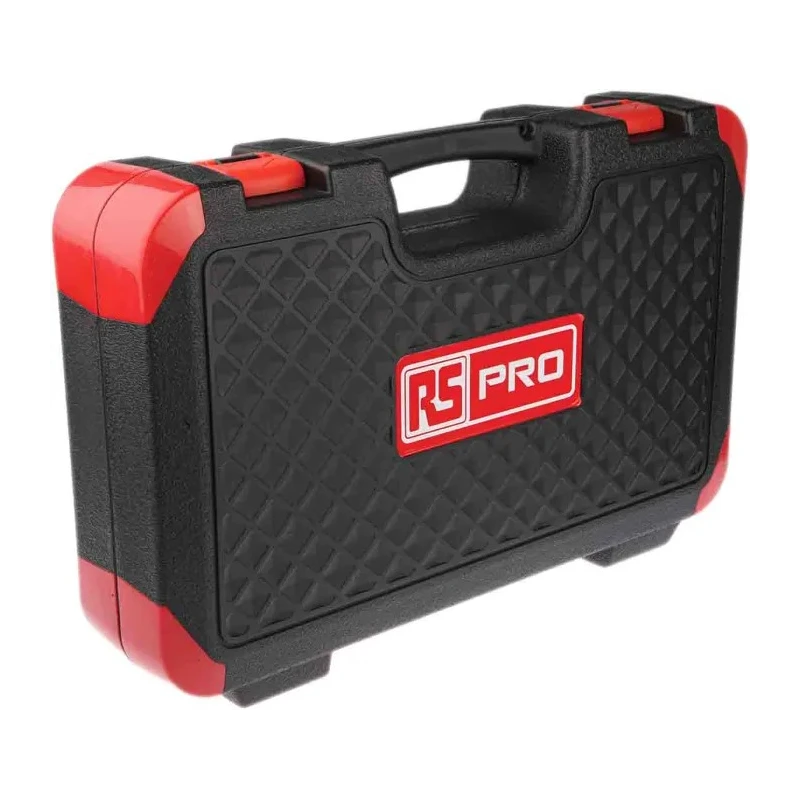 RS PRO 46-Piece 1/4 in, 3/8 in Hexagon Chrome Vanadium Steel Socket Set 817-9242