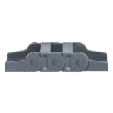 Igus Polymer Cable Trunking Accessory, Cable Chain Mounting Bracket, Black Polymer, 17mm Height, 25.5mm Width 1015.12P
