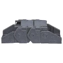 Igus Polymer Cable Trunking Accessory Cable Chain Mounting Bracket 32mm Height 60.5mm Width 117.4.12P