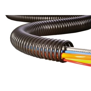 HellermannTyton Spiral Cable Wrap Black Polypropylene 35-42 mm Diameter 1 m Length 162-10350 SPS35-PP-BK