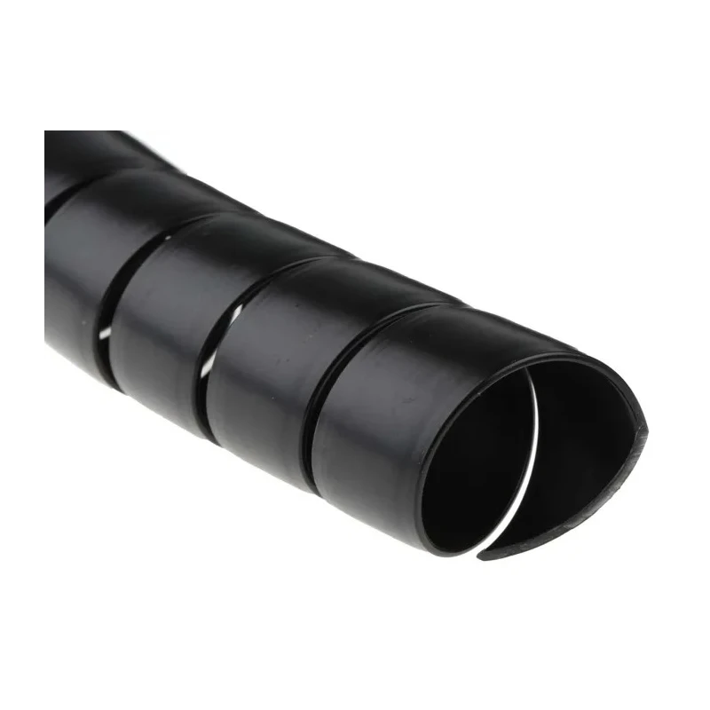 HellermannTyton Spiral Cable Wrap Black Polypropylene 1m Length 30-34 mm Diameter 2mm Wall Thickness 162-20300 SPF30-PP-BK
