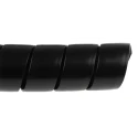 HellermannTyton Spiral Cable Wrap Black Polypropylene 1m Length 30-34 mm Diameter 2mm Wall Thickness 162-20300 SPF30-PP-BK