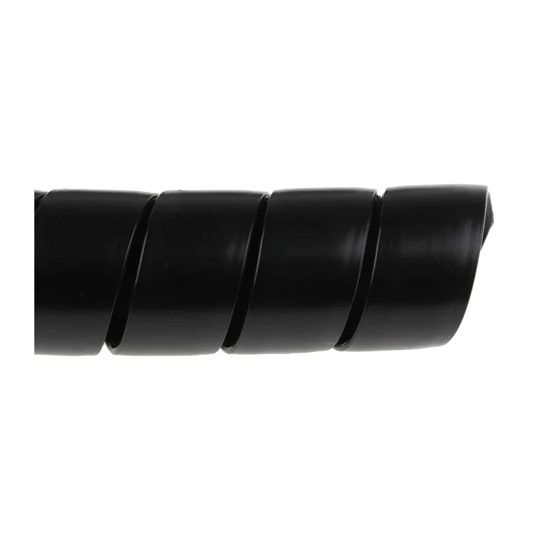 HellermannTyton Spiral Cable Wrap Black Polypropylene 1m Length 30-34 mm Diameter 2mm Wall Thickness 162-20300 SPF30-PP-BK
