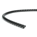 HellermannTyton Spiral Cable Wrap Black Polypropylene 1m Length 30-34 mm Diameter 2mm Wall Thickness 162-20300 SPF30-PP-BK