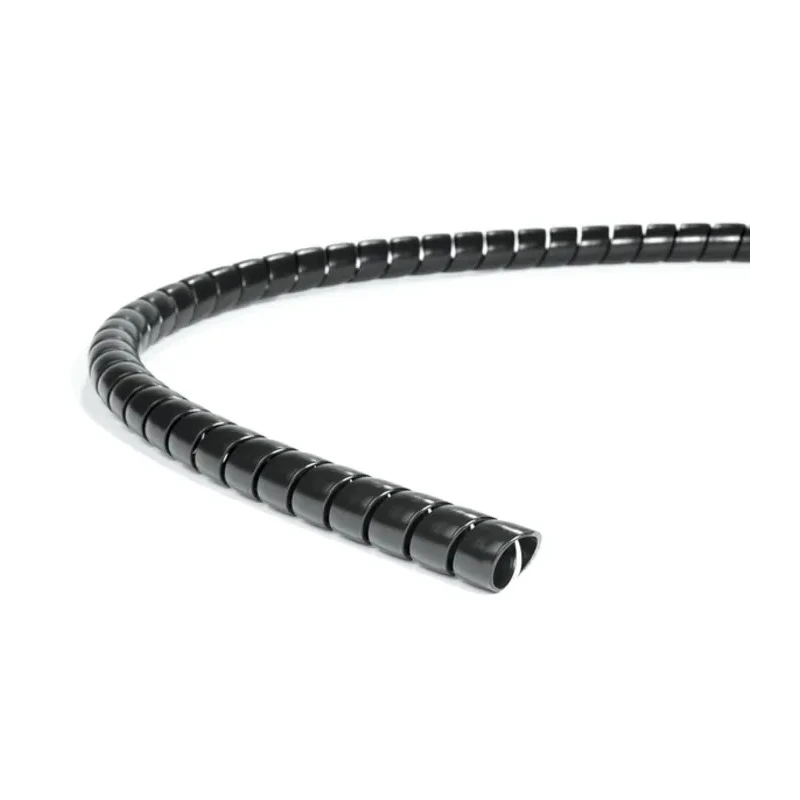 HellermannTyton Spiral Cable Wrap Black Polypropylene 1m Length 30-34 mm Diameter 2mm Wall Thickness 162-20300 SPF30-PP-BK