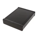 Hammond 1455 Series Aluminium Enclosure Black Lid IP54 31mm x 160mm x 125mm 1455P1601BK
