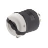 RS PRO 30A 120/208V NEMA L21-30P USA Mains Plug Black Nylon Cable Quick Connect 817-9381