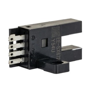 Omron Slotted Optical Switch, NPN Open Collector, PNP Open Collector Output EE-SX672A