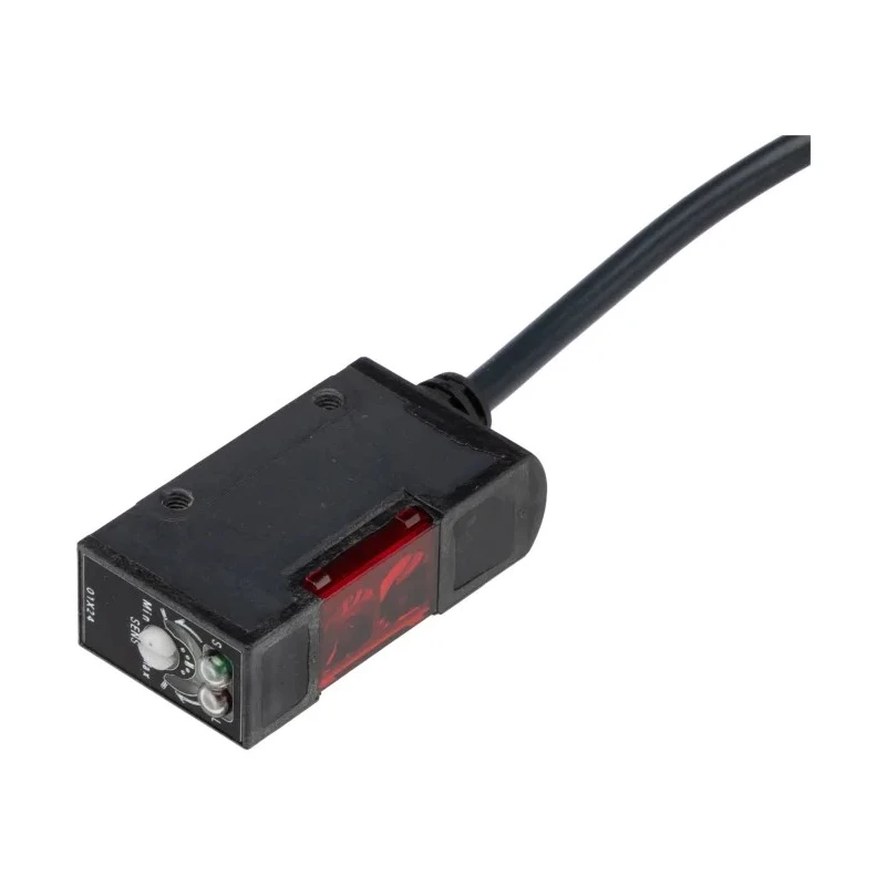 Omron Diffuse Photoelectric Sensor Block Style Detection Range 10 mm to 200 mm PNP Output IP67 E3S-AD81
