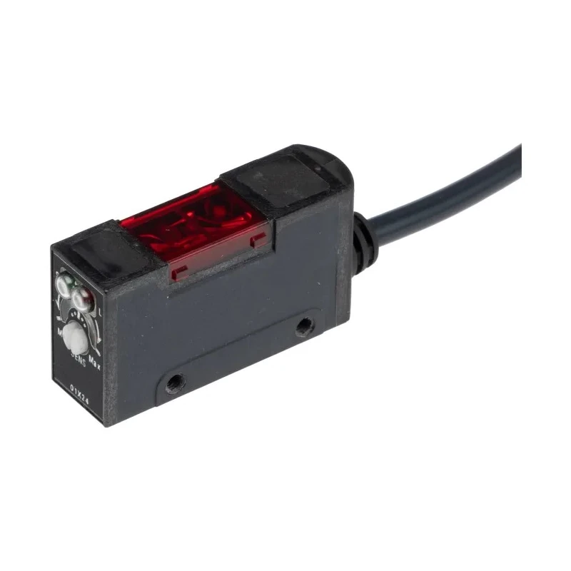 Omron Diffuse Photoelectric Sensor Block Style Detection Range 10 mm to 200 mm PNP Output IP67 E3S-AD81