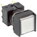 Omron Illuminated Push Button Switch Panel Mount 16 mm Cutout DPDT IP65 30 V dc 250 V A165L-AWM-24D-2