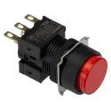 Omron Push Button Switch Panel Mount 16 mm Cutout, SPDT Contact, IP40, 30 V dc 250 V AC, Model A16-TRM-1