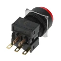 Omron Push Button Switch Panel Mount 16 mm Cutout, SPDT Contact, IP40, 30 V dc 250 V AC, Model A16-TRM-1