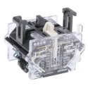 EAO Push Button Contact Block 500V AC, 1 NO/1 NC Screw Terminal, 37x29x23mm 704.910.5