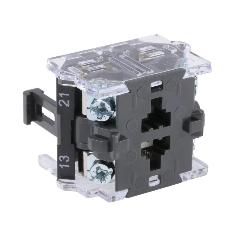 EAO Push Button Contact Block 500V AC, 1 NO/1 NC Screw Terminal, 37x29x23mm 704.910.5