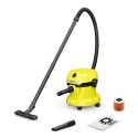 Karcher Cylinder Wet & Dry Vacuum Cleaner, 12L Tank Capacity, 1.2kW Power, 220-240V AC, 4m Cable, Type G British WD 2 PLUS
