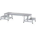 Zarges Aluminium Work Platform 1m Height 0.555m Width 3 Steps Load Capacity 150kg 40273