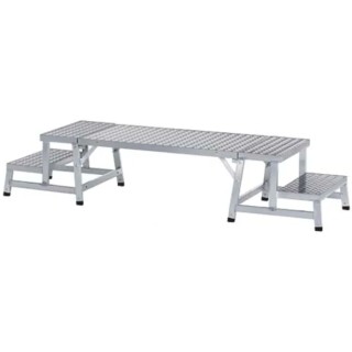 Zarges Aluminium Work Platform 1m Height 0.555m Width 3 Steps Load Capacity 150kg 40273