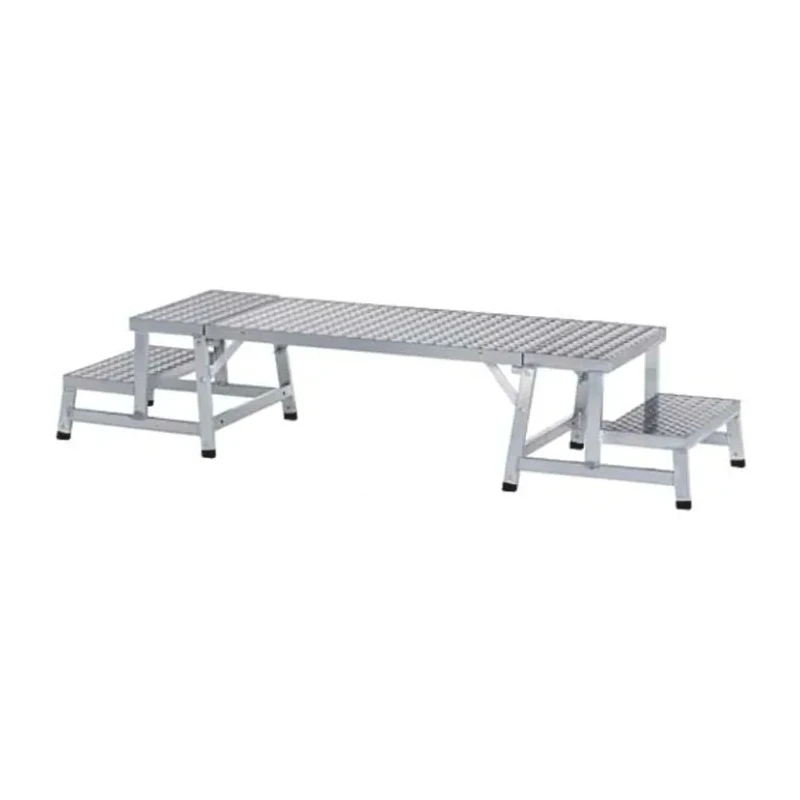 Zarges Aluminium Work Platform 1m Height 0.555m Width 3 Steps Load Capacity 150kg 40273