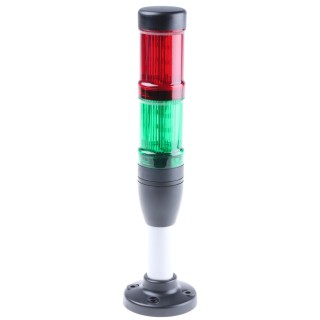Eaton SL4 Series Red Green Signal Tower 2 Lights 24V AC/DC LED Base Mount 171295 SL4-100-L-RG-24LED
