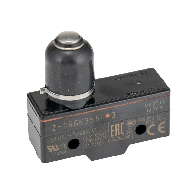 Omron Z Series Coil Spring Micro Switch SPDT 250V ac IP00 Side Mounting Mechanical Life 20M Ops 