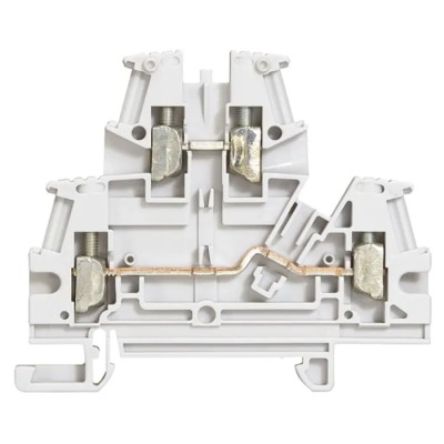 Legrand Feed Through Terminal Block Grey, 2.5mm² Cable CSA, 2-Level, Screw Termination, 24A, 300/500V, 5mm Pitch 0 371 67