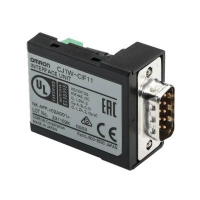 Omron CJ1 Series PLC CPU 6-Input Panel Mount RS232C Communication Port CJ1W-CIF11