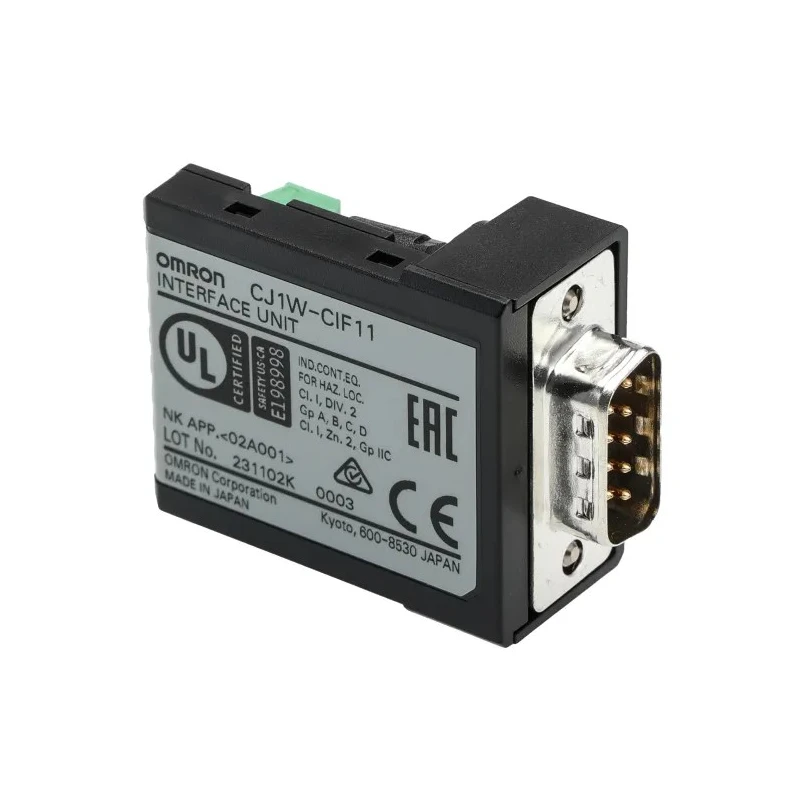 Omron CJ1 Series PLC CPU 6-Input Panel Mount RS232C Communication Port CJ1W-CIF11