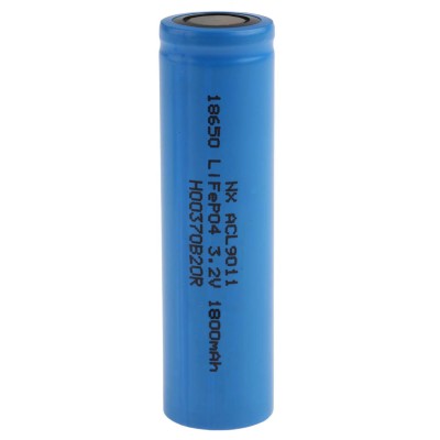 ENIX Energies Lithium Iron Phosphate Rechargeable Battery ACL9011 18650 LiFePO4 3.2 V 1.8 Ah 18.2 mm Diameter 64.8 mm Height