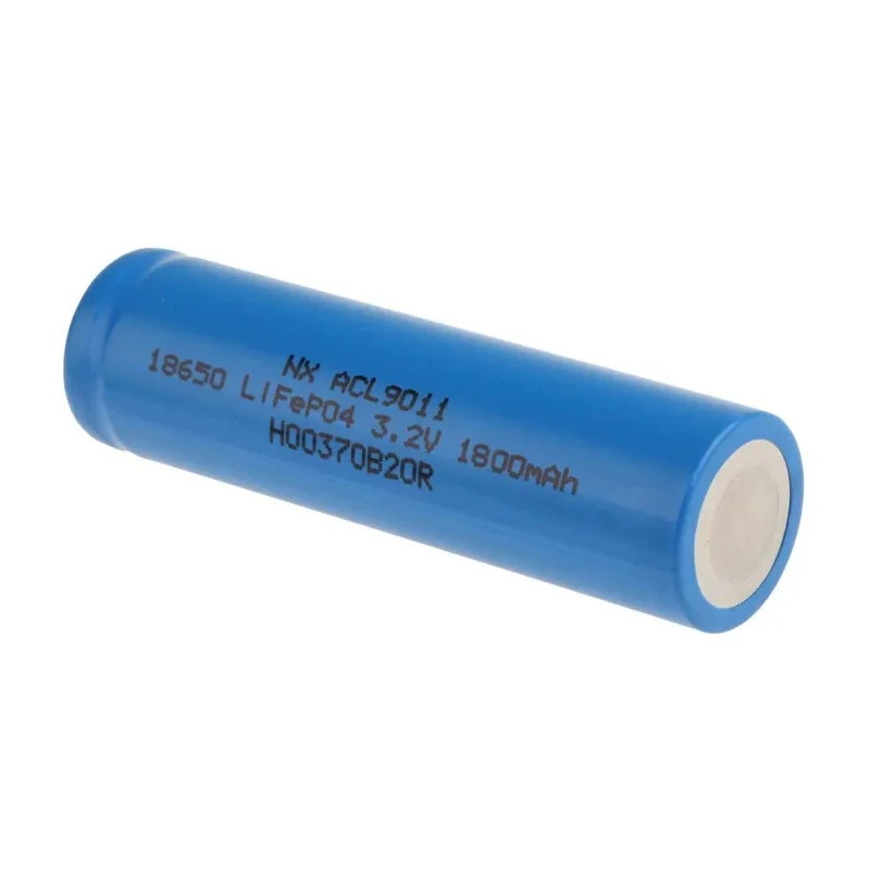 ENIX Energies Lithium Iron Phosphate Rechargeable Battery ACL9011 18650 LiFePO4 3.2 V 1.8 Ah 18.2 mm Diameter 64.8 mm Height