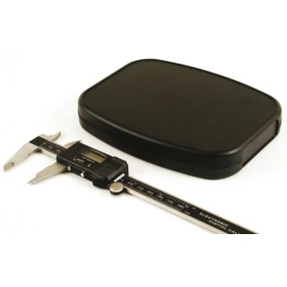 Hammond 1599 Series Black Flame Retardant ABS Handheld Enclosure Integral Battery Compartment IP54 170mm x 135mm x 27mm 