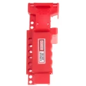 RS PRO Red 6-Lock Lockout Polyurethane Ball Valve Lockout, 7.5 mm 818-8044