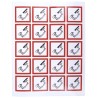 RS PRO White, Red, Black Gloss Polymeric Vinyl Safety Label Flammable 40 mm x 40 mm 818-7739