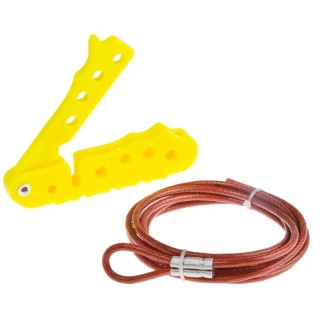 RS PRO Red 4-Lock Lockout Cable Lock Nylon Polyvinyl Chloride Steel Cable Shackle Diameter 7.25 mm 818-8060
