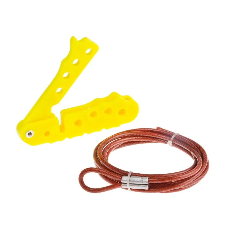 RS PRO Red 4-Lock Lockout Cable Lock Nylon Polyvinyl Chloride Steel Cable Shackle Diameter 7.25 mm 818-8060
