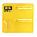 RS PRO 16 Padlock Lockout Station Yellow Polyvinyl Chloride 343mm x 40mm x 40mm 818-8041