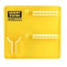 RS PRO 16 Padlock Lockout Station Yellow Polyvinyl Chloride 343mm x 40mm x 40mm 818-8041