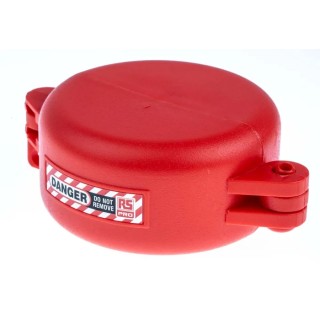 RS PRO Red 1-Lock Lockout Polypropylene Gate Valve Lockout, 7 mm 818-8072