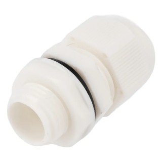 HellermannTyton White Polyamide 66 Cable Gland M16 Thread IP68, 5 mm Min, 10 mm Max NGM16-WHT