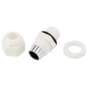HellermannTyton White Polyamide 66 Cable Gland M16 Thread IP68, 5 mm Min, 10 mm Max NGM16-WHT