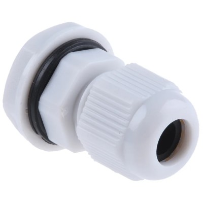 HellermannTyton NGM Series Grey Polyamide 66 Cable Gland M12 Thread 3 mm Min. 6.5 mm Max. IP68 NGM12-GY