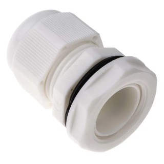 HellermannTyton NGM Series White Polyamide 66 Cable Gland M20 Thread 6 mm to 12 mm IP68 NGM20S-WHT