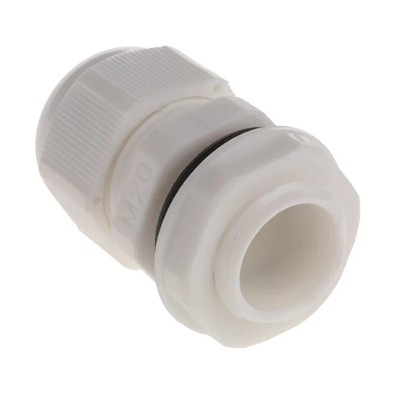 HellermannTyton NGM Series White Polyamide 66 Cable Gland, M20 Thread, 10 mm Min. Cable Diameter, 14 mm Max. Cable NGM20-WHT