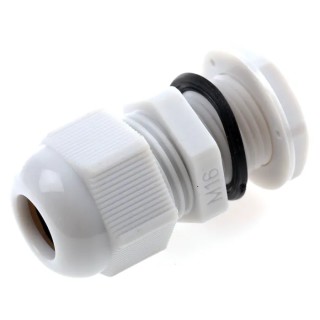 HellermannTyton Grey Nylon Cable Gland M16 Thread Size 5 mm Min, 10 mm Max, IP68 NGM16-GY