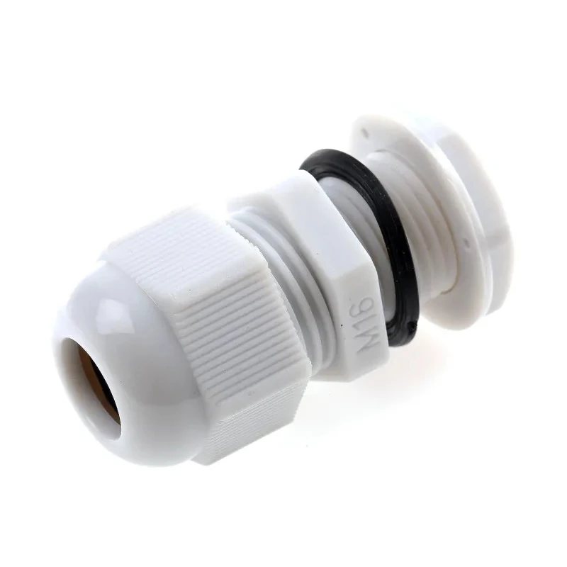 HellermannTyton Grey Nylon Cable Gland M16 Thread Size 5 mm Min, 10 mm Max, IP68 NGM16-GY