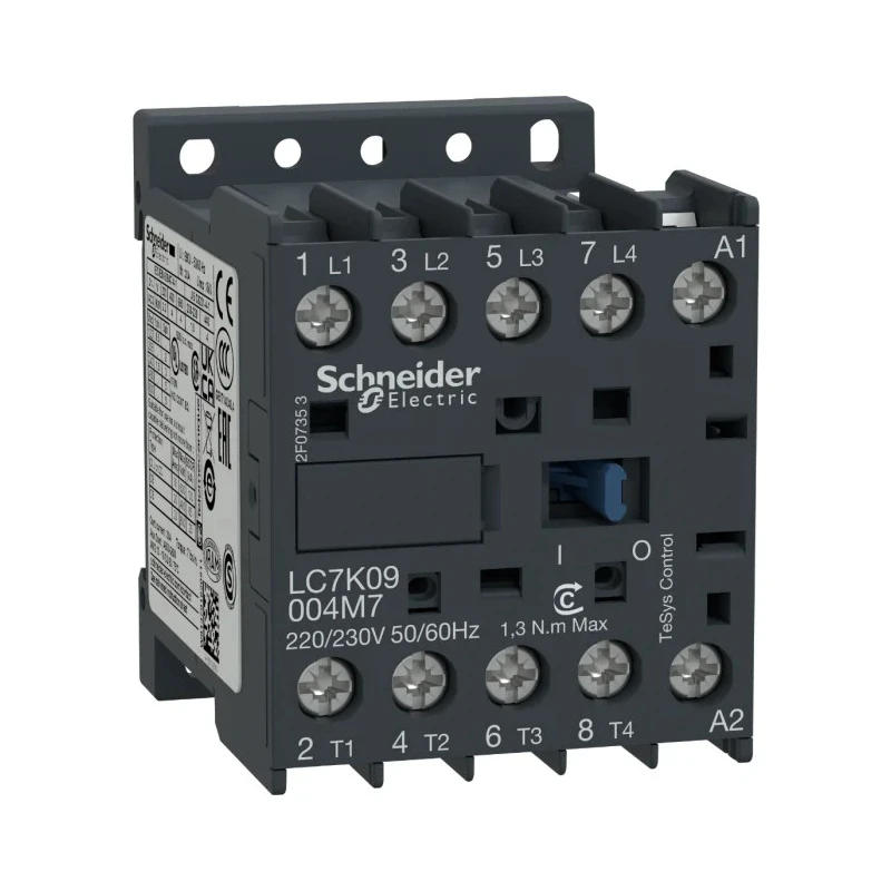 Schneider Electric LC7K Reversing Contactor, 4-Pole 20A 600V AC, 230V AC Coil LC7K09004M7