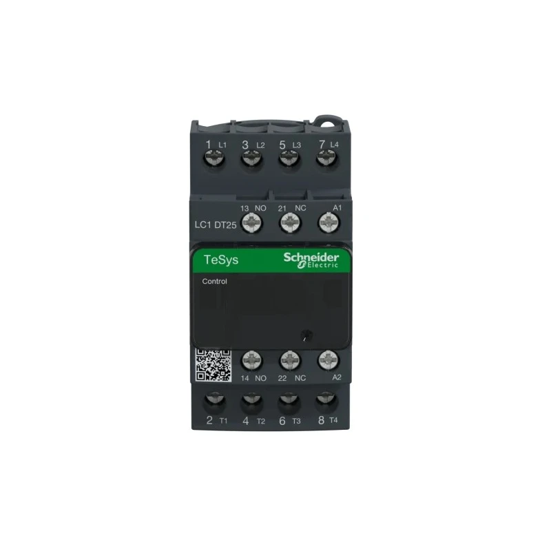 Schneider Electric LC1D Series Contactor 120V AC Coil, 4-Pole, 25A Contact Current, 4 NO Auxiliary Contacts, 600V LC1DT25G7