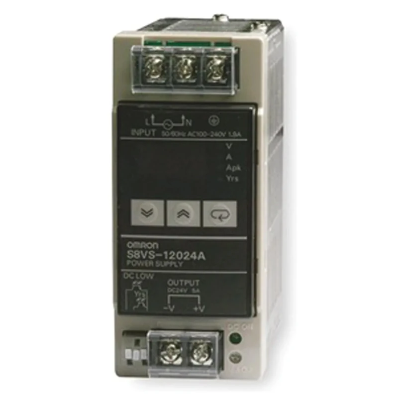 Omron S8VS Switched Mode DIN Rail Power Supply 240V AC Input 24V DC, 5 A Output, 120 W 