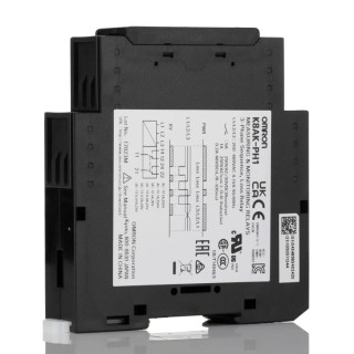 Omron 3 Phase Monitoring Relay 200/400 V AC Monitor Range, DPDT Contact, DIN Rail Mount K8AK-PH1