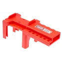 RS PRO Red 6-Lock Polyurethane Ball Valve Lockout with 7.5 mm Shackle Diameter 818-8048